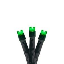 Northlight 20 Battery Operated Green LED Wide Angle Christmas Lights Green Wire