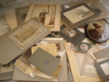 HUGE Lot of 77 Antique Vintage Photos Diff Sizes, People, Photo Age, Military,