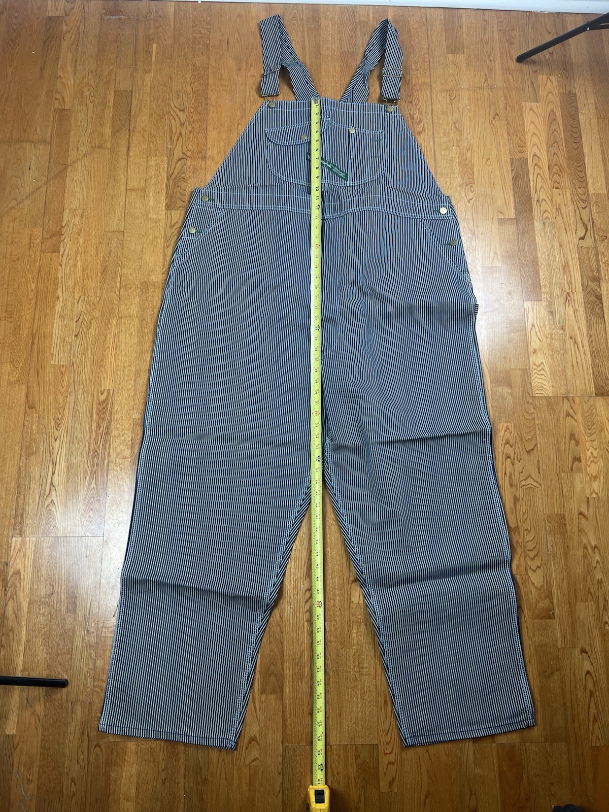 NEW Mens Authentic KEY IMPERIAL Carpenter Bib Overalls Hickory Stripe 100percentcotton image 7