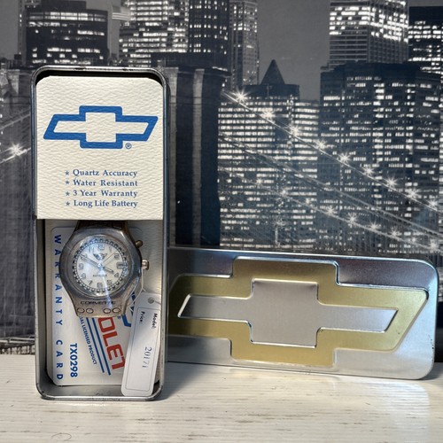 Chevy Watch Chevrolet Corvette Vintage Autoglo Wrist Watch Official Chevy Promo ...