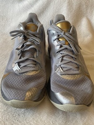 Nike Renew Elevate Basketball Shoes Sneakers  Grey Metallic Gold Size 10.5 Men