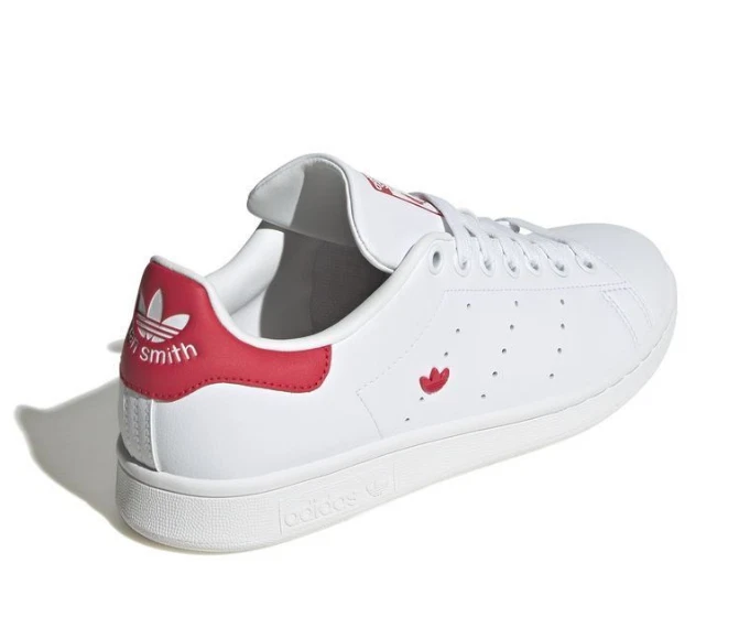 IE0460 Adidas Originals Stan Smith bianco/rosso scarpe da ginnastica scarpe... - Immagine 4 di 4