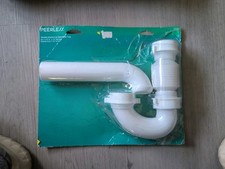 Peerless Flexible Kitchen Lavatory Wall Drain Trap for 1-1/4" or 1-1/2" OD Tube