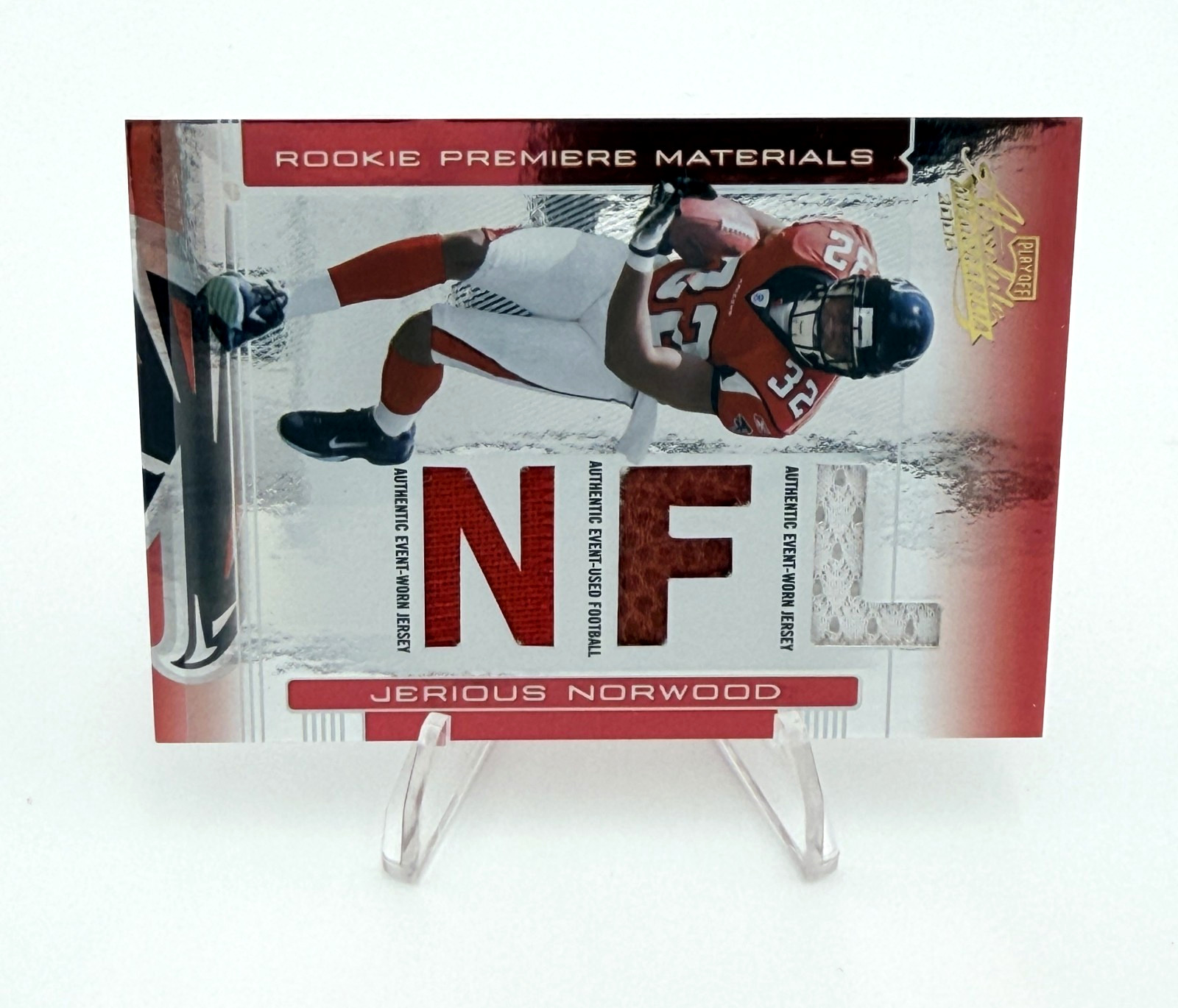 Jerious Norwood Playoff Absolute Memorabilia Rookie Premiere Materials Autographed #270 Base