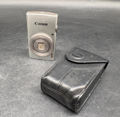 Canon IXUS 185 20 MP 8x Zoom Digital Compact Camera Set Silber Y2K Digicam