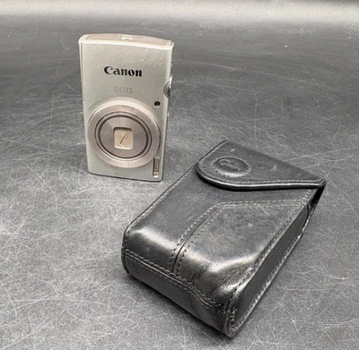 Canon IXUS 185 20 MP 8x Zoom Digital Compact Camera Set Silber Y2K Digicam - Bild 1 von 4
