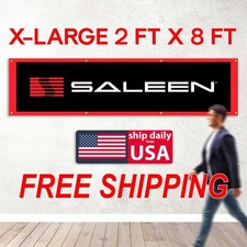 Saleen Banner 2x8 Ft Racing Auto Parts Automotive Motorsports Car Garage