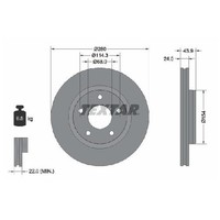 2X Bremsscheibe Vorne FüR Nissan Juke F15 1.2 1.5 1.6 10 Bis 19 Textar HR16DE