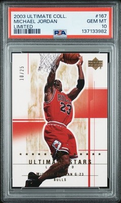 2003-04 UD Ultimate Collection MICHAEL JORDAN /25 Limited GRAIL PSA 10 POP 4 🔥