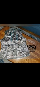 Girls With Guns Women's Thermal Fleece Camo Hunting Vest Gray XL Full Zip