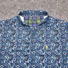 William Murray Golf Polo Shirt Mens 2XL Geometric Performance Stretch Active