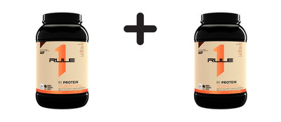 2 x Rule1 R1 Protein Whey Isolate - Naturally Flavored (1,68lbs) (78,73 EUR/kg)