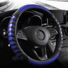Car Steering Wheel Cover Carbon Leather Anti-slip For Honda Civic Accordcr-v