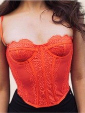 URBAN OUTFITTERS Modern Love Out from Under Corset Peach RARE COLOR NEW Medium