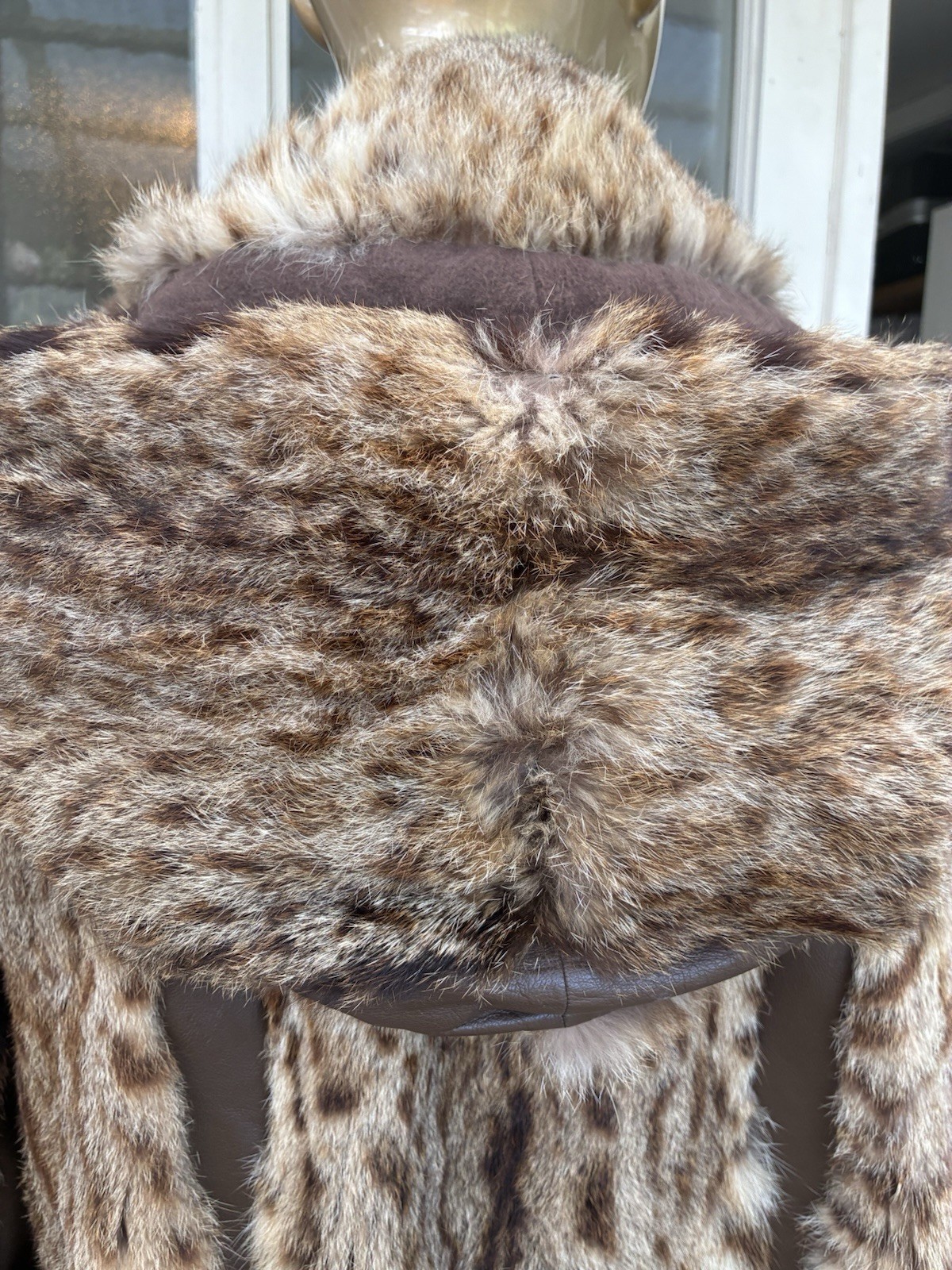 Vtg 60s genuine American Bobcat Hooded Long Overcoat parka Hook & Eye XL/XXL image 7