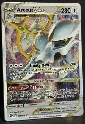 Arceus VSTAR Pokemon Brilliant Stars Ultra Premium Collection Metal Card CGC 8