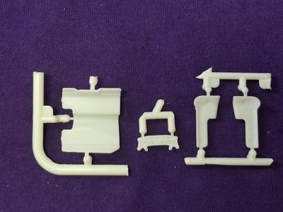 2021 Dodge Charger TRANSMISSION CROSSMEMBER & SHIELDS from 1:25 AMT Model Kit