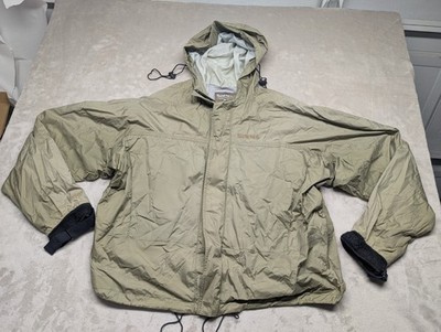 SIMMS GORE-TEX PACLITE Wading Green Fishing Jacket Mens 2XL Full Zip