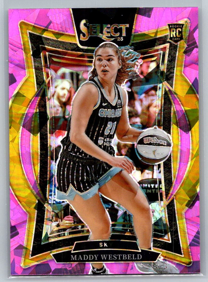 2025 Panini Select WNBA #95 Maddy Westbeld Pink Ice Prizms Rookie RC