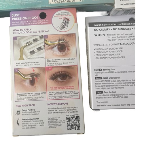 KISS Falscara Lash Wisps Extension Starter Kit Reusable Clusters Mixed Set - Picture 9 of 9