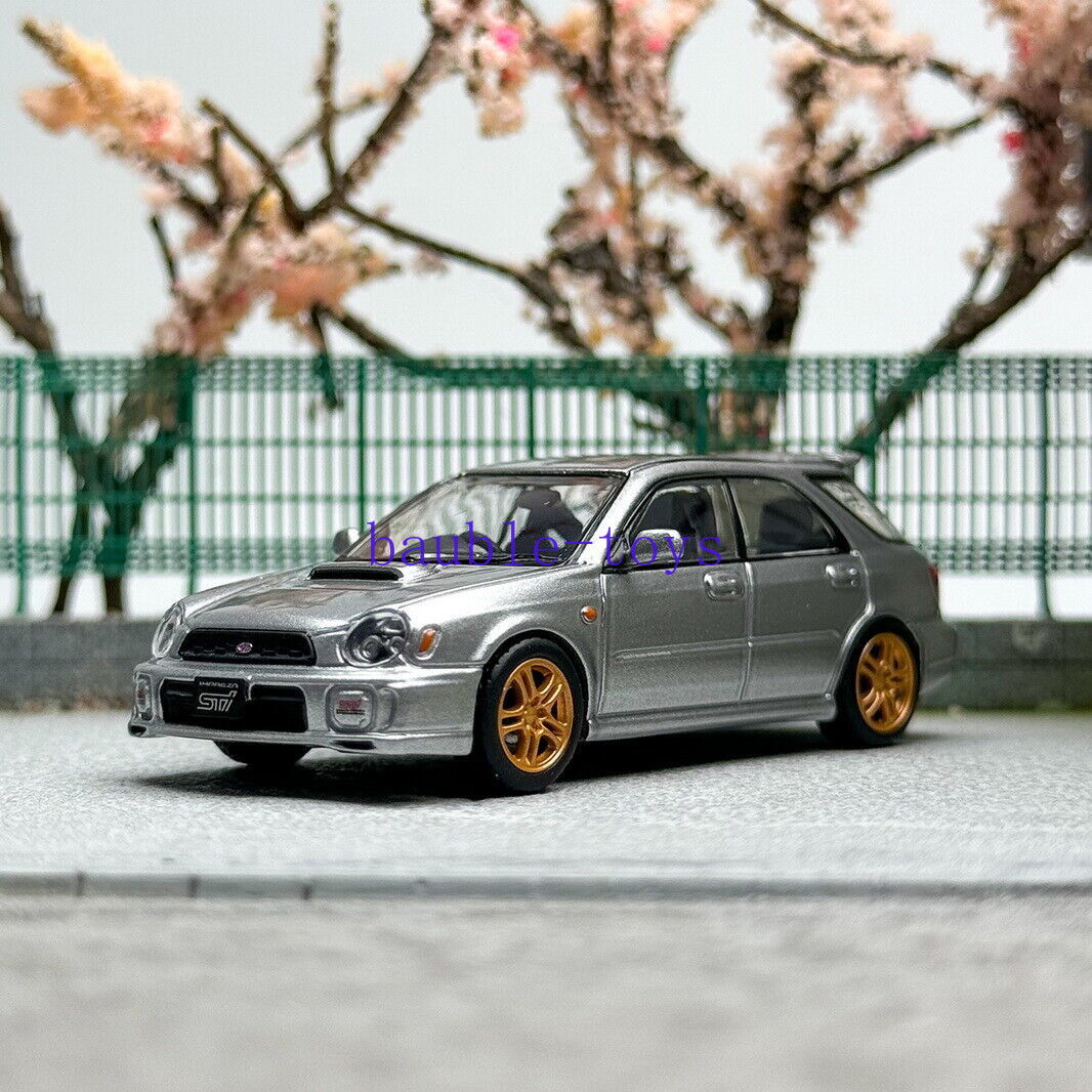 Furuya 1/64 Scale Impreza WRX STI VII 7 Wagon Silver Diecast Car