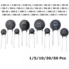 MF72 NTC Thermistor Resistor Negative Temperature Coefficient 3D/5D/8D/10D/20D
