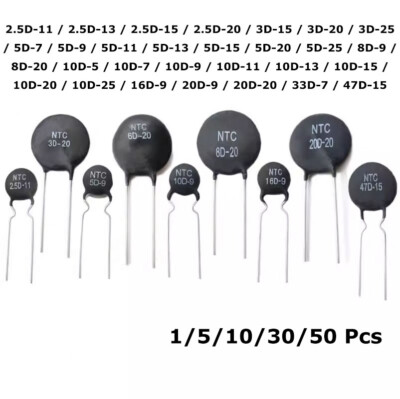 MF72 NTC Thermistor Resistor Negative Temperature Coefficient 3D/5D/8D/10D/20D
