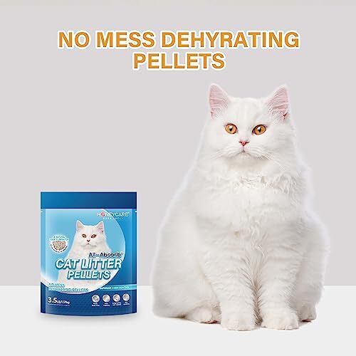 Honeycare AllAbsorb Cat Litter Pellets Zeolite LongLasting Odor