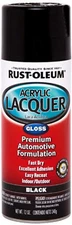 253365 Automotive Acrylic Lacquer Spray Paint, Gloss Black, 12 Fl Oz