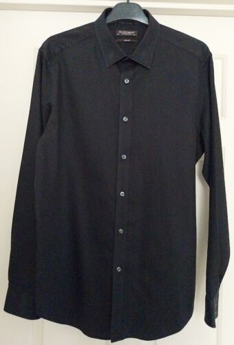 Men's St.George By Duffer Formal - Casual - School Shirt - Plain Black - 16.5'' - Picture 2 of 11