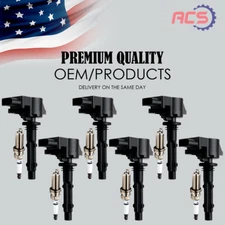 6X OEM Ignition Coil +6X Spark Plug For Mercedes-Benz E350 C300 C350 ML350 UF535