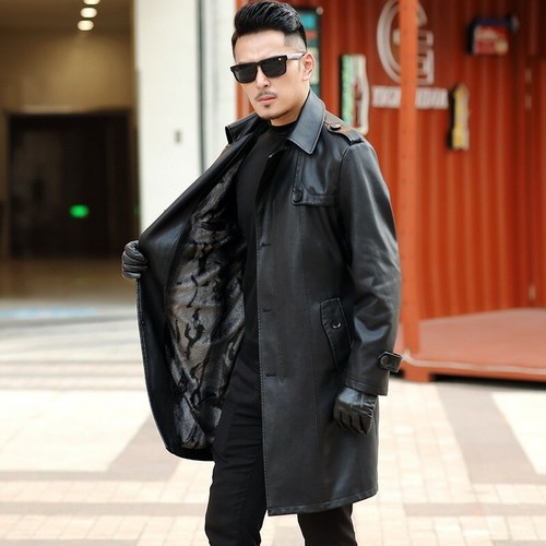 Leather Jacket Trench Coat Business 