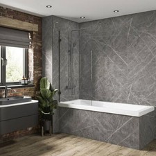 Loft Concrete Grey Bathroom Wall Panels Shower Wet Wall PVC Kitchen Cladding