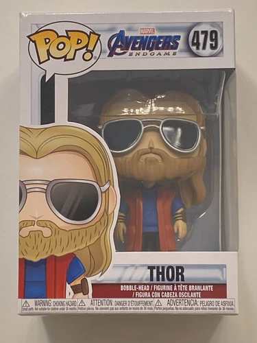 Casual Thor Funko Pop! Vinyl Marvel Figure #479 2019 Avengers Endgame Box Flaws