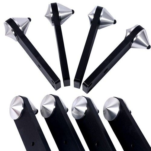 Juego de 4 clavos de altavoz HiFi de aluminio con aislamiento de golpes soporte de pies - Imagen 8 de 12