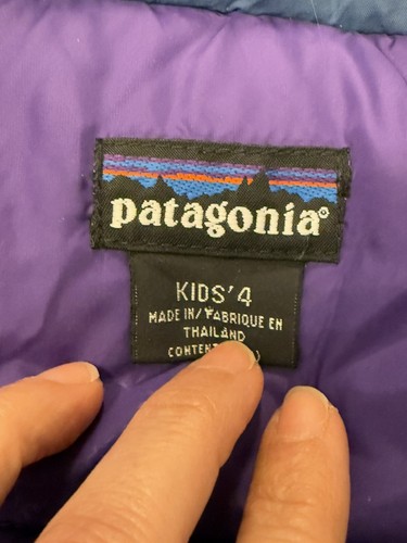 VTG 1993 Patagonia Kid's Insulated Jacket size 4 full zip winter/ski/snow - Picture 6 of 13