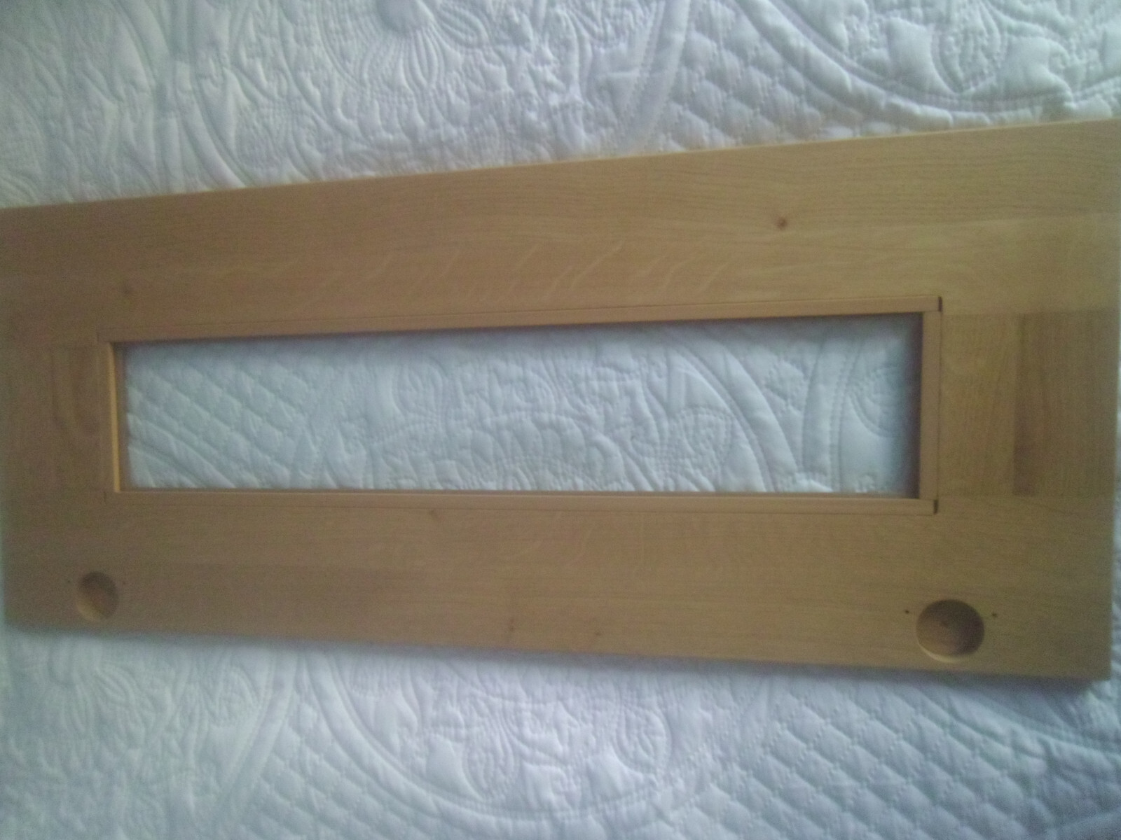 3 x Brand new 300mm Solid Oak kitchen doors with bevelled glass