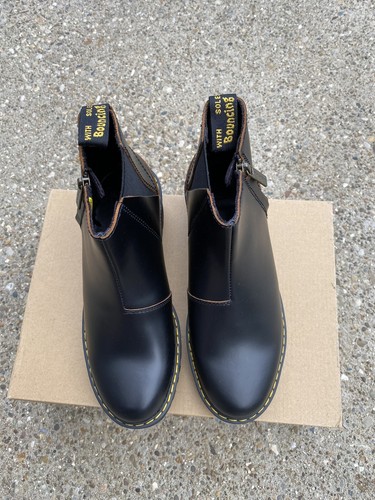Dr. Martens Rometty II schwarz Vintage glatt Plateau Chelsea Boots Damengröße 9 - Bild 5 von 11