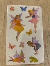 Vintage 2003 Mrs. Grossman Fairies stickers. shiny, pearly iridescent 