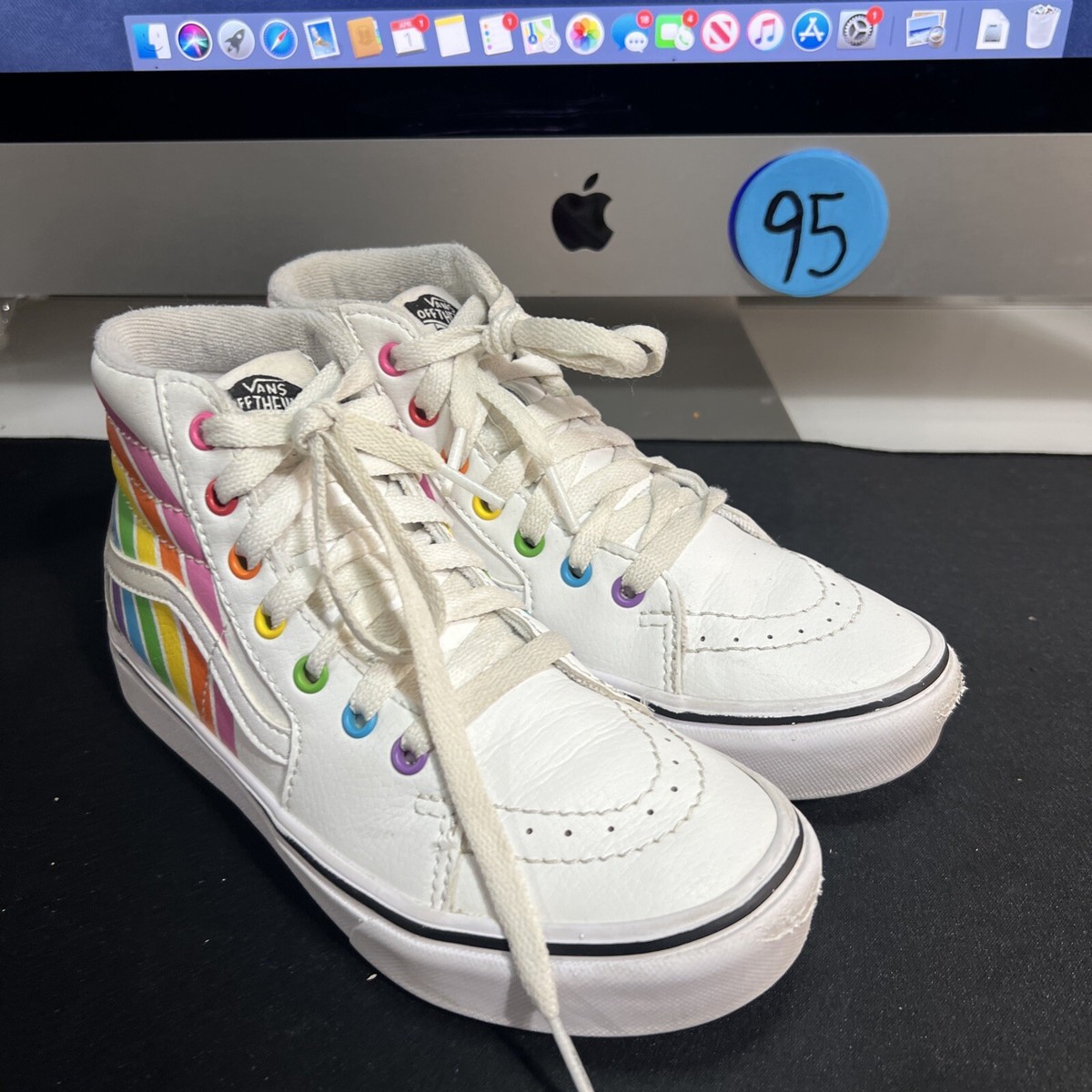 ★関税込★VANS×FLOUR SHOP★SUPER COMFYCUSH SK8-HI★22-25cm Vans Flour Shop x Super ComfyCush SK8-HI 'Rainbow' VN0A54EU2N7
