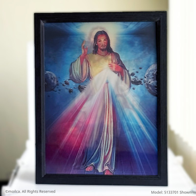 Divine Mercy 17'' Catholic 3D Image, 3 in 1 | Divina Misericordia Image Catolica