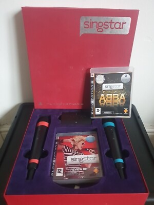 SingStar Part Pop Wireless Mikrofon Bundle PS3 One Akkudeckel fehlt 