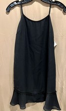 juniors petite Classic Strappy Little Black Dress Cocktail Party Dress Sz M NWT