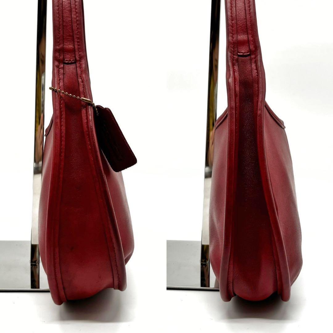 Old Coach Ergo Shoulder Bag 9027 Leather Red Charm Rare Old Coach Ergo Shoulder Bag 9027 Leather Red Charm Rare