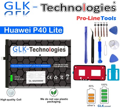 GLK-Technologies Akku für HuaweiP40 Lite E |Profi-Set | HB406689ECW 2026 B.j NEU