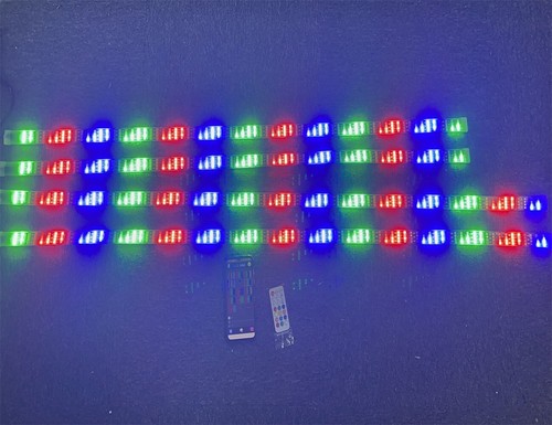 4PCS Quad Row Chasing LED Underglow Lights Car Truck LED Accent Light App Remote - Picture 10 of 20