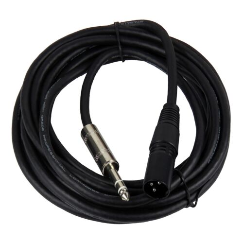 6 pezzi 15 piedi XLR 3 pin cavo maschio a 6,35 mm 1/4" stereo mono cavi schermati cavo - Foto 7 di 11