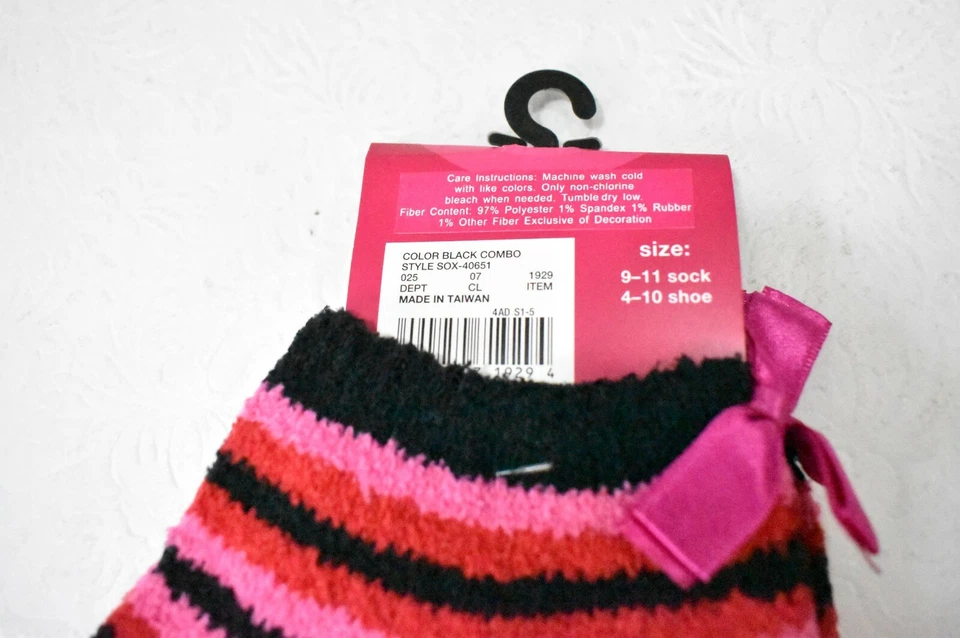 Calcetines Xhilaration rosa polar rayas para mujer nuevos  Foto 3 de 4