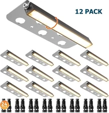 12pcs 7 inch LED Landscape Lights Hardscape Lighting Outdoor Step Lights 5W 12V