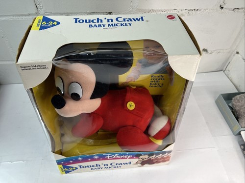 1995 Rare Disney Mattel Touch n Crawl Baby Mickey Mouse NEW IN BOX NEVER OPENED - Bild 7 von 12